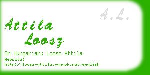 attila loosz business card